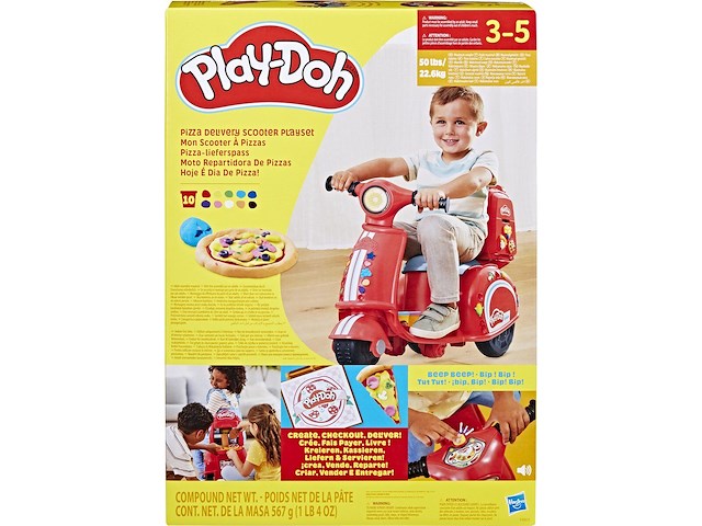 Play-doh pizza bezorgscooter - afbeelding 4 van  4