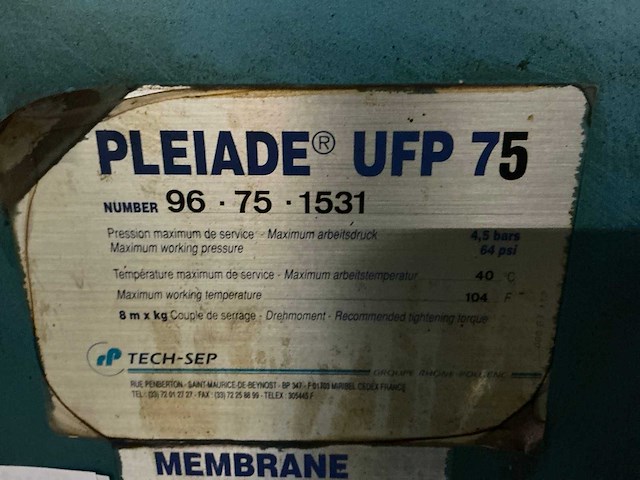 Pleiade ufp75 waterpersfilter - afbeelding 6 van  6