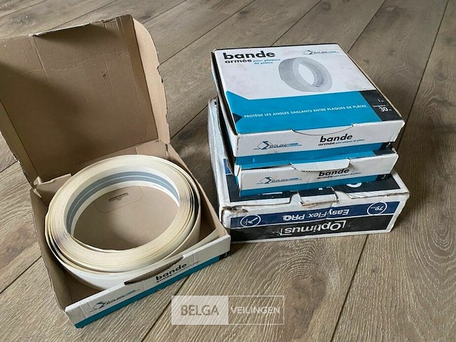 Pleister hoekband voor gipsplaat (4 rollen) - afbeelding 1 van  1