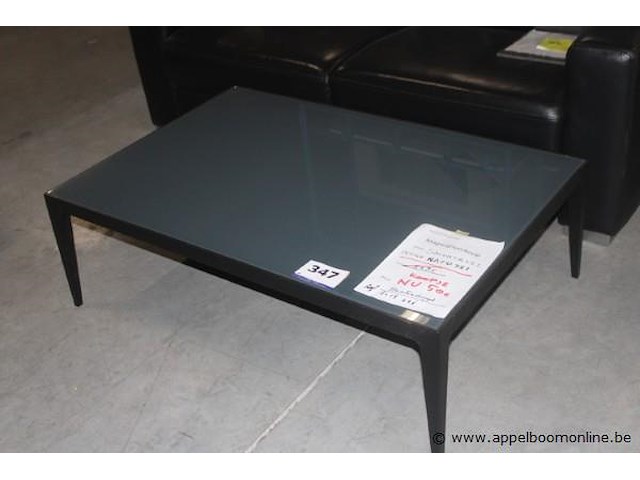 Plettro (coffee-rond) salontafel (afgeronde driehoek) - onderstel hout asblond - afbeelding 1 van  1