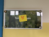 Plexi naambordjes 30x15cm (10st) - afbeelding 3 van  3