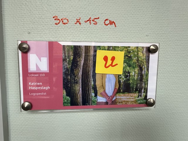 Plexi naambordjes (5st) - afbeelding 2 van  4