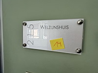 Plexi naambordjes in gang (30x15) - 9stuks - afbeelding 8 van  8