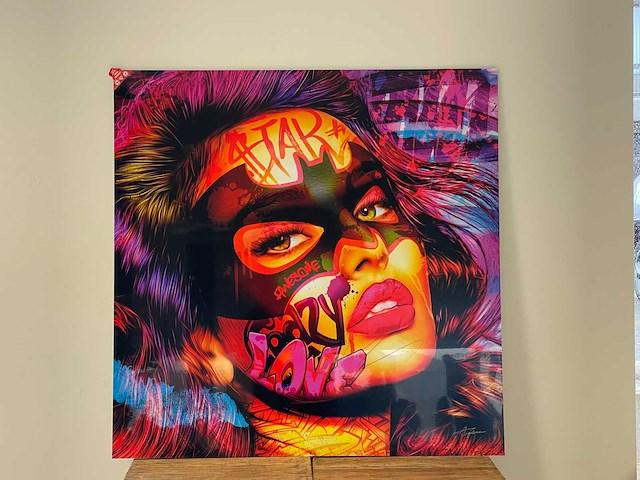 Plexikader woman 90cm x 90cm - afbeelding 1 van  2