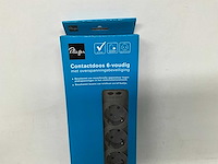 Plieger contactdoos 6-voudig met overspanningsbeveiliging (10x) - afbeelding 3 van  5