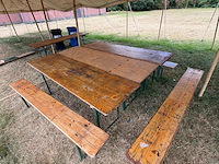 Plm 20x opklapbare tafels en banken - afbeelding 1 van  8