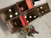 Plm 23 diverse flessen geestrijke drank waaronder disaronno, liquor 43, dutch cocktailclub, enzovoort waaronder aangesproken