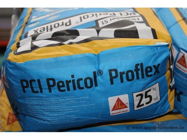 Plm 25 zakken tegellijm - pci - pericol flex 25 - afbeelding 2 van  2