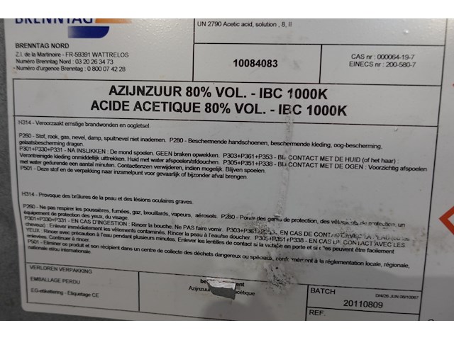 Plm 350 l azijnzuur - afbeelding 3 van  4