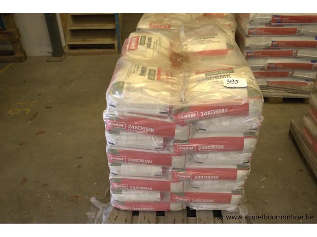 Plm 40 zakken à 25kg dunbedmortel diamur construct 248dbmk - afbeelding 1 van  2
