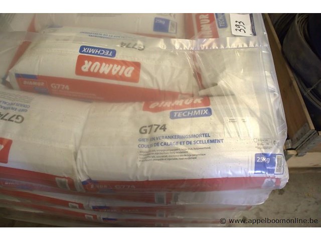 Plm 43 zakken à 25kg giet en verankeringsmortel diamur techmix g774 - afbeelding 2 van  2