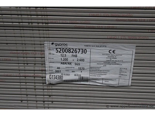 Plm 55 gyprocgipsplaten habito 12,5 - afbeelding 2 van  2