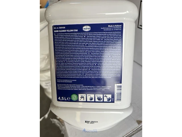Plm 60 verpakkingen hand cleaner eurol - 4,5 l - afbeelding 4 van  5