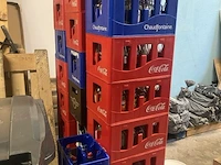 Plm 73 bakken leeggoed en lege bakken waaronder coca cola, chaudfontaine, van roy, enzovoort - afbeelding 3 van  15