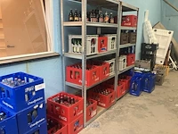 Plm 73 bakken leeggoed en lege bakken waaronder coca cola, chaudfontaine, van roy, enzovoort