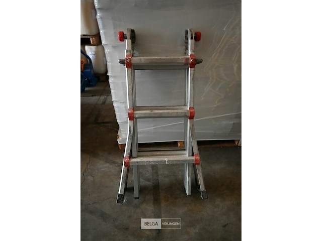 Plooibaar aluminium laddertje - afbeelding 2 van  4