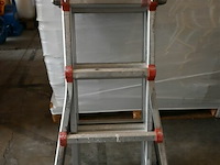 Plooibaar aluminium laddertje - afbeelding 2 van  4