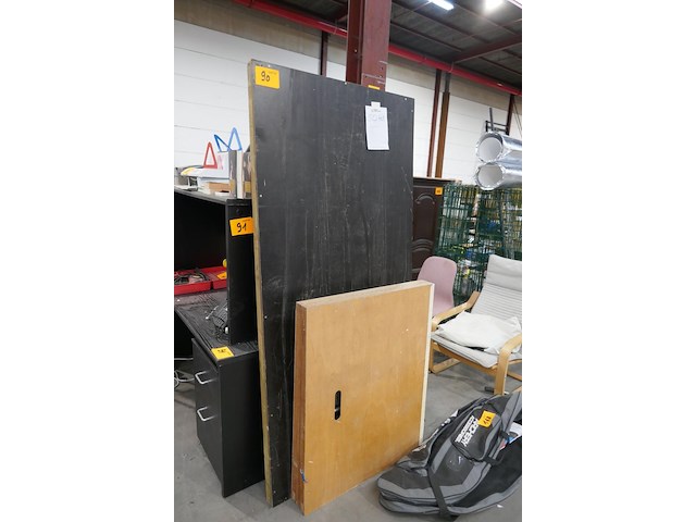 Plooibare behangtafel + houten tafelblad werkblad - afbeelding 1 van  3