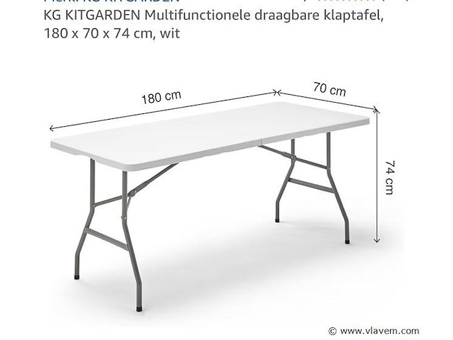 Plooitafel - afbeelding 1 van  1