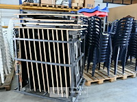 Plooitafels met tafeltransportkar (14x) - afbeelding 2 van  2