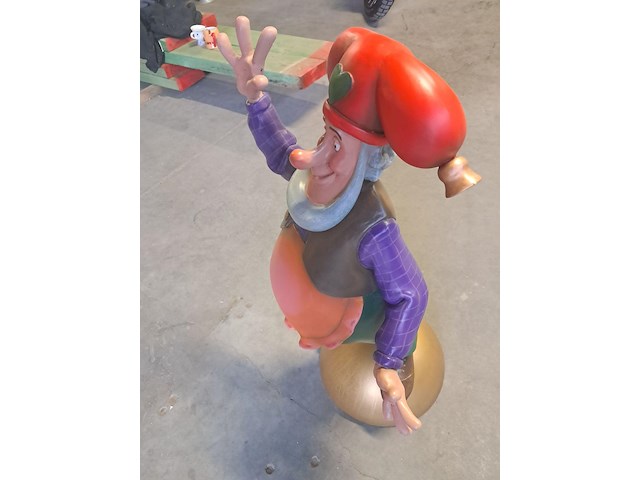 Plopbeeld uniek uit attractiepark zeer goede staat collector item uit polyster h 1010 mm b 590 mm - afbeelding 6 van  7