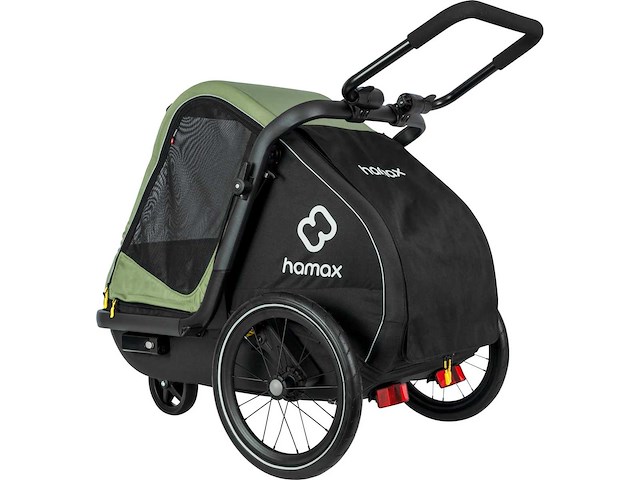 Pluto m dog bike trailer met vering en opvouwbaar chassis - hamax - afbeelding 4 van  9