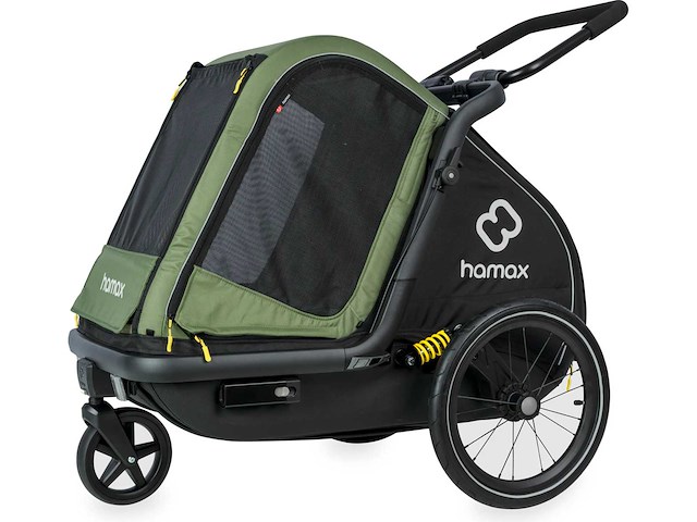 Pluto m dog bike trailer met vering en opvouwbaar chassis - hamax - afbeelding 5 van  9