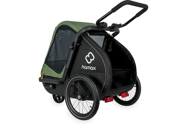 Pluto m dog bike trailer met vering en opvouwbaar chassis - hamax - afbeelding 6 van  9