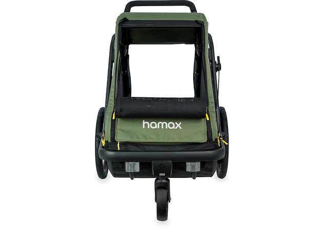 Pluto m dog bike trailer met vering en opvouwbaar chassis - hamax - afbeelding 8 van  9