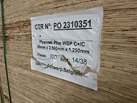 Plywood pine wbp c+/c plaatmateriaal (500x) - afbeelding 4 van  5