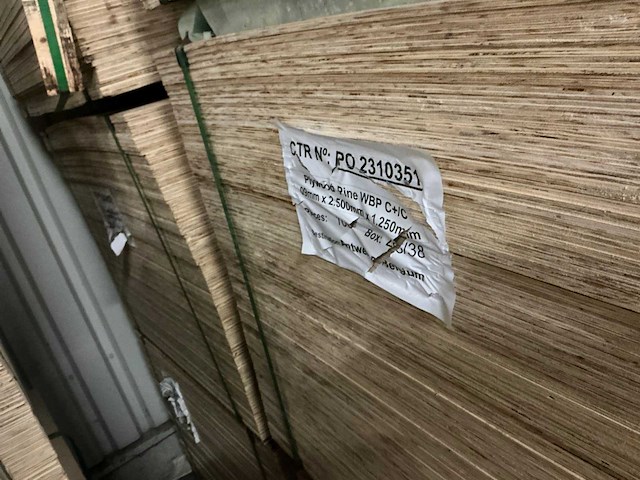 Plywood pine wbp c+/c plaatmateriaal (700x) - afbeelding 4 van  5