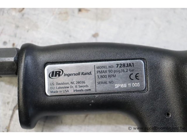 Pneumatische boormachine ingersoll rand 728ja1, werking niet gekend - afbeelding 2 van  2