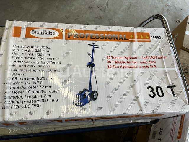 Pneumatische garagekrik 30 ton stahlkaiser - afbeelding 2 van  2