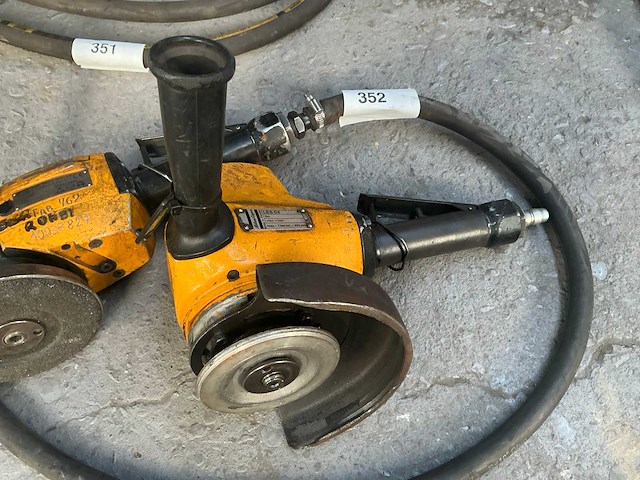 Pneumatische hand slijpmachine / schuurmachine (2x) - afbeelding 1 van  5