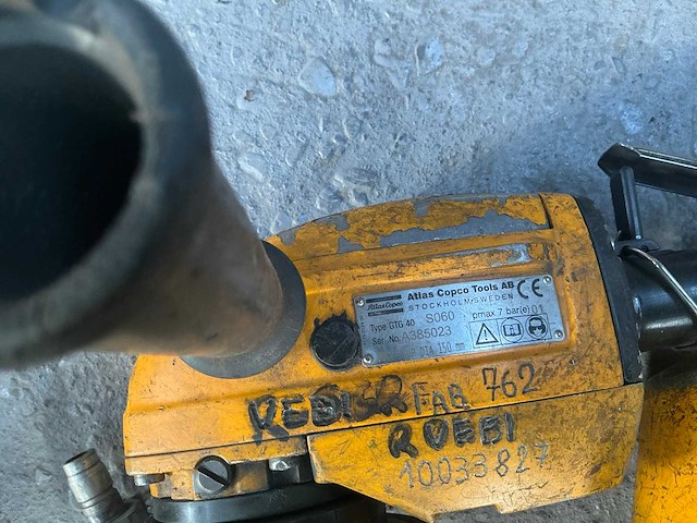 Pneumatische hand slijpmachine / schuurmachine (2x) - afbeelding 4 van  5