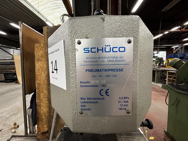 Pneumatische pers schüco 290 124 - afbeelding 3 van  7