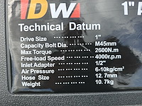 Pneumatische slagmoersleutel 1"2400nm met krachtdoppenset 12 delig - afbeelding 3 van  12