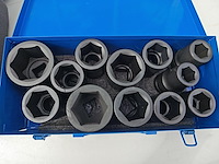 Pneumatische slagmoersleutel 1"2400nm met krachtdoppenset 12 delig - afbeelding 8 van  12