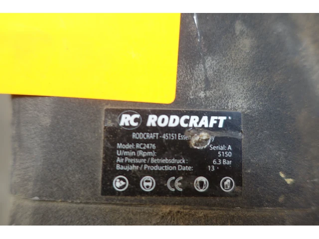 Pneumatische slagmoersleutel rodcraft - afbeelding 4 van  4