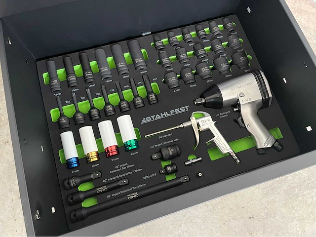 Pneumatische slagmoersleutel set - afbeelding 1 van  13