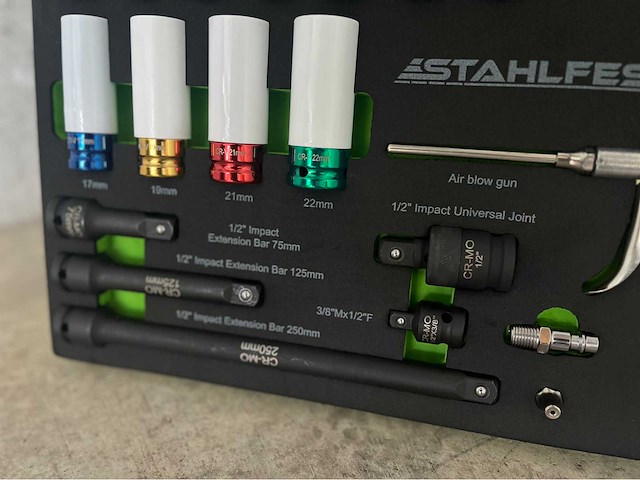 Pneumatische slagmoersleutel set - afbeelding 2 van  12