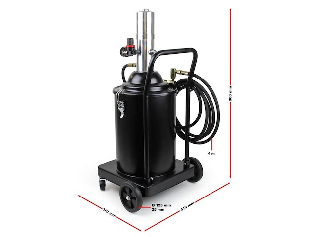 Pneumatische vetspuit 15 liter profi accu vetspuit automatisch - afbeelding 5 van  8
