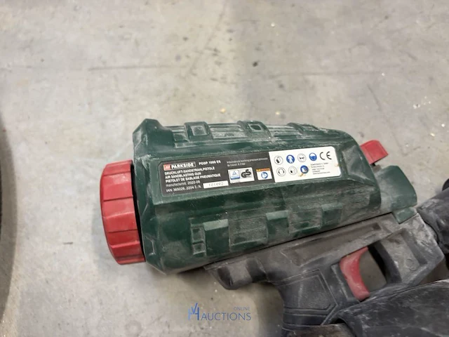Pneumatische zandstraal pistool parkside pdsp 1000 e6 - afbeelding 3 van  3