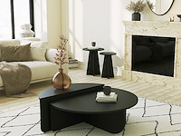 Podium salontafel | 100% melamine | zwart - afbeelding 1 van  5