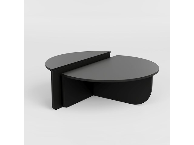 Podium salontafel | 100% melamine | zwart - afbeelding 5 van  5
