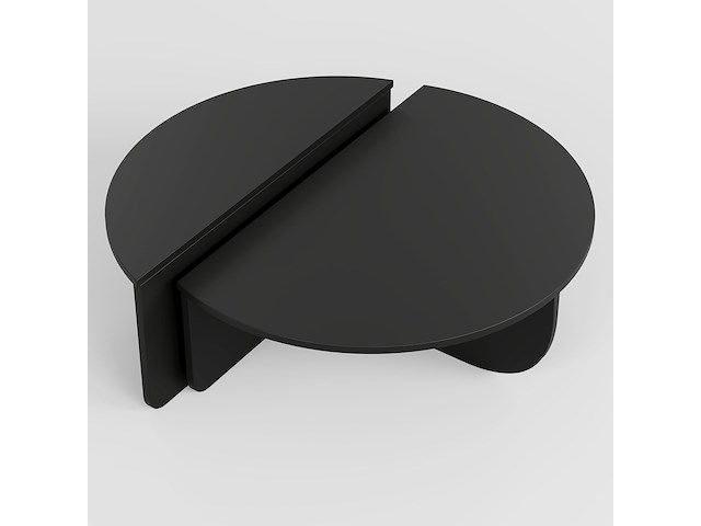 Podium salontafel | 100% melamine | zwart - afbeelding 3 van  5