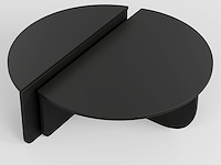 Podium salontafel | 100% melamine | zwart - afbeelding 3 van  5