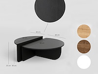 Podium salontafel | 100% melamine | zwart - afbeelding 4 van  5