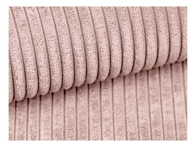 Poederroze ribfluwelen fauteuil - afbeelding 6 van  8