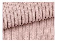 Poederroze ribfluwelen fauteuil - afbeelding 6 van  8